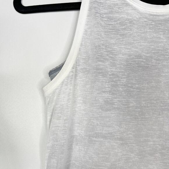 Athleta Girl XLarge 14 Tie Breaker Tank Top Camo Gray White Double Layer Active - Picture 5 of 14